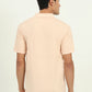 Peach Printed Slim Fit Polo T-Shirt | Greenfibre