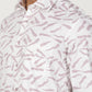 White Printed Slim Fit Party Wear Shirt | Greenfibre