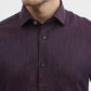 Dark Wine Solid Slim Fit Party Wear Shirt | Greenfibre