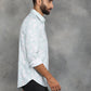 Light Green Printed Slim Fit Casual Shirt | GreenFibre