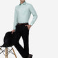 Green Solid Slim Fit Formal Shirt | Greenfibre