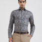 Green Printed Slim Fit Party Wear Shirt | Greenfibre
