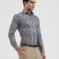 Green Printed Slim Fit Party Wear Shirt | Greenfibre