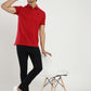 Red Solid Slim Fit Polo T-Shirt | Greenfibre