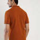 Orange Solid Slim Fit Polo T-Shirt | Greenfibre