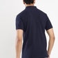 Navy Blue Solid Slim Fit Polo T-Shirt | Greenfibre