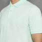 Light Green Solid Slim Fit Polo T-Shirt | GreenFibre