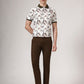 Dark Brown Solid Super Slim Fit Casual Trouser | Greenfibre