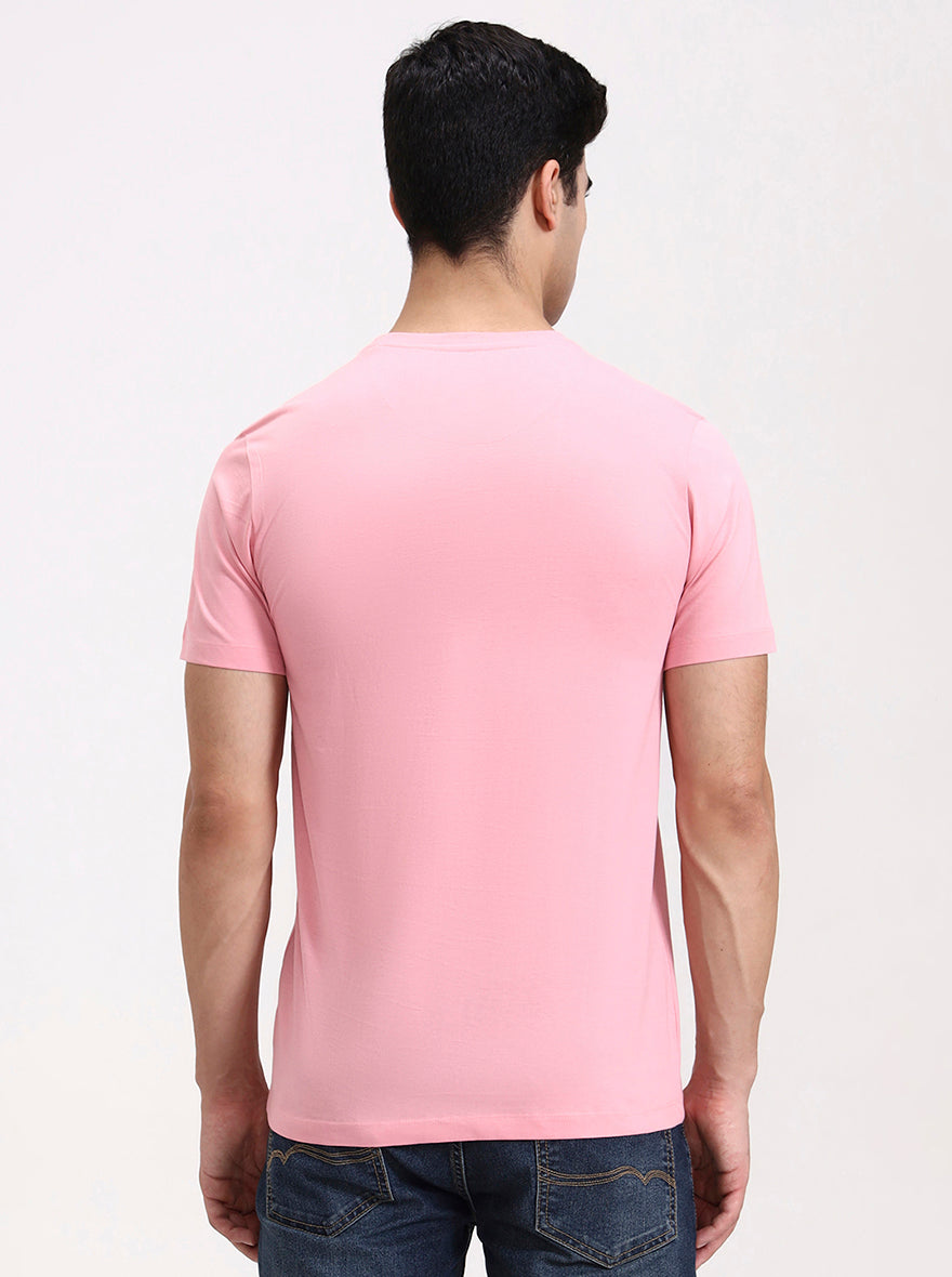 Wild Rose Solid Slim Fit T-Shirt | Greenfibre