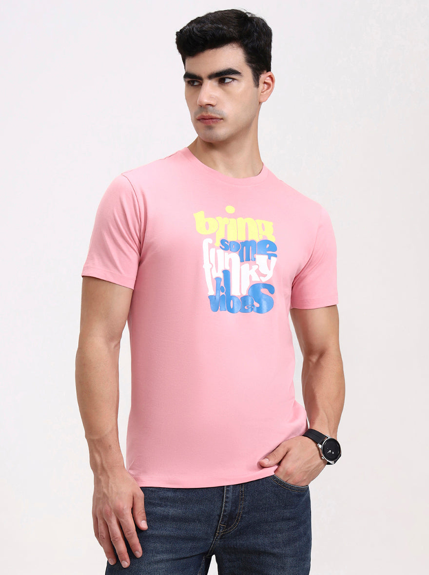 Wild Rose Solid Slim Fit T-Shirt | Greenfibre