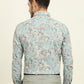 Mint Green Printed Slim Fit Party Wear Shirt | Wyre