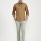 Pista Green Solid Super Slim Fit Casual Trouser | Greenfibre