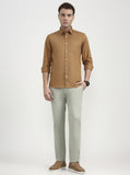 Pista Green Solid Super Slim Fit Casual Trouser | Greenfibre