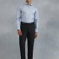 Blue Printed Slim Fit Formal Shirt | Greenfibre