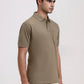 Olive Green Solid Regular Fit Polo T-Shirt | Greenfibre