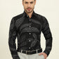 Black Printed Slim Fit Party Wear Shirt | Wyre