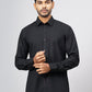 Black Solid Smart Fit Semi Casual Shirt | Greenfibre