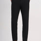 Black Solid Slim Fit Formal Trouser | Greenfibre