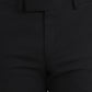 Black Solid Slim Fit Formal Trouser | Greenfibre