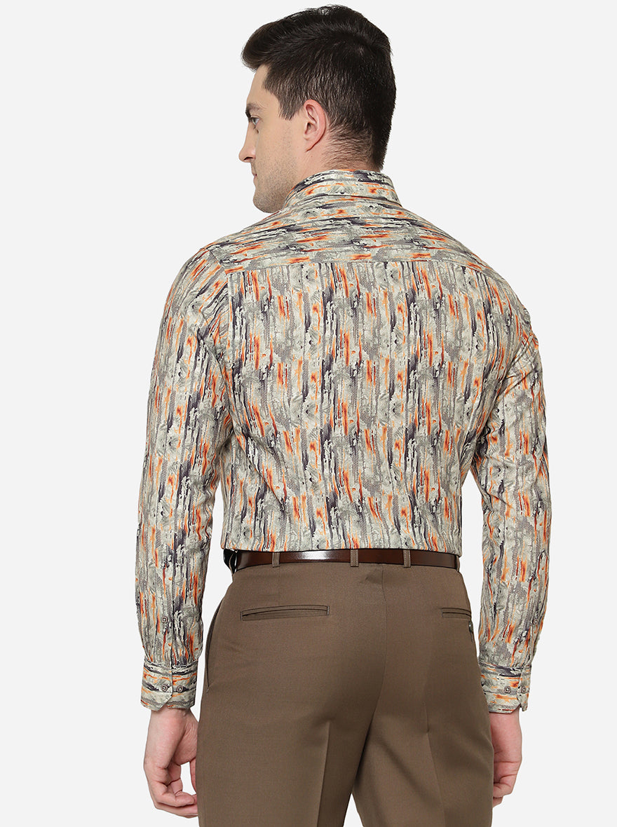 Multicolor Printed Slim Fit Party Wear Shirt | Greenfibre