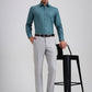 Grey Checked Slim Fit Formal Trouser | Greenfibre