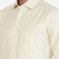 Yellow Printed Slim fit Formal Shirt | Greenfibre