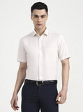 Light Fawn Solid Regular Fit Formal Shirt | Greenfibre
