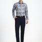 Grey Printed Slim Fit Party Wear Shirt | Greenfibre
