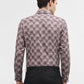 Brown Printed Slim Fit Party Wear Shirt | Greenfibre