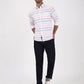 Pink Striped Slim Fit Casual Shirt | Greenfibre