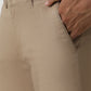 Khaki Dobby Super Slim Fit Casual Trouser | Greenfibre