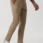 Khaki Dobby Super Slim Fit Casual Trouser | Greenfibre