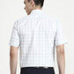 White & Green Checked Regular Fit Formal Shirt | Greenfibre