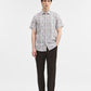 White & Purple Printed Slim Fit Casual Shirt | Greenfibre