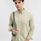 Pista Green Solid Slim Fit Casual Shirt | Greenfibre