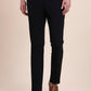 Black Printed Super Slim Fit Casual Trouser | Greenfibre