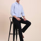 Black Printed Super Slim Fit Casual Trouser | Greenfibre