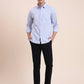Black Printed Super Slim Fit Casual Trouser | Greenfibre