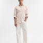 Khaki Striped Smart Fit Semi Casual Shirt | Greenfibre
