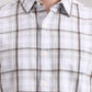 Light Green Checked Slim Fit Casual Shirt | Greenfibre