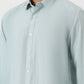 Light Blue Striped Smart Fit Semi Casual Shirt | Greenfibre