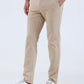 Fawn Solid Slim Fit Club Wear Trouser | Greenfibre