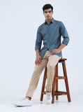 Fawn Solid Slim Fit Club Wear Trouser | Greenfibre