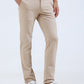 Fawn Solid Slim Fit Club Wear Trouser | Greenfibre