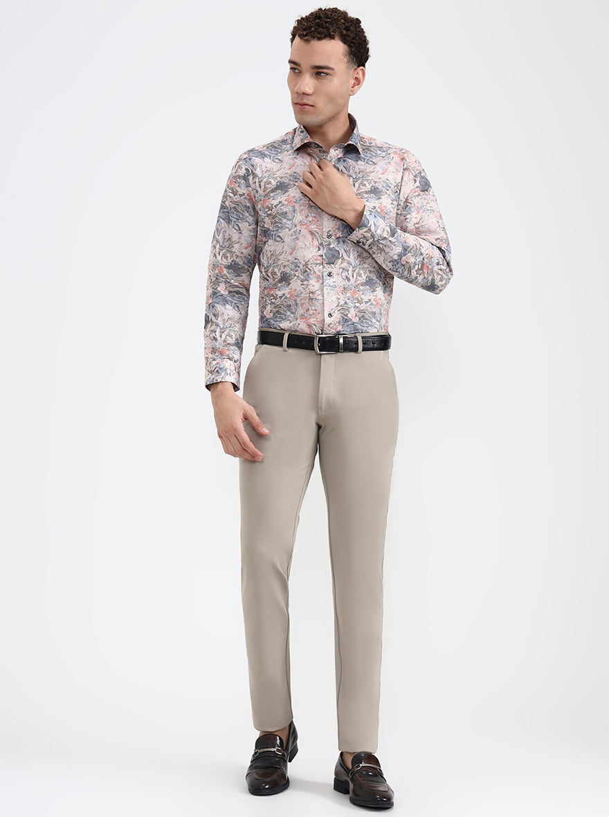 Multicolor Printed Slim Fit Party Wear Shirt | Greenfibre