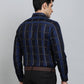 Black & Blue Checked Slim Fit Formal Shirt | Metal