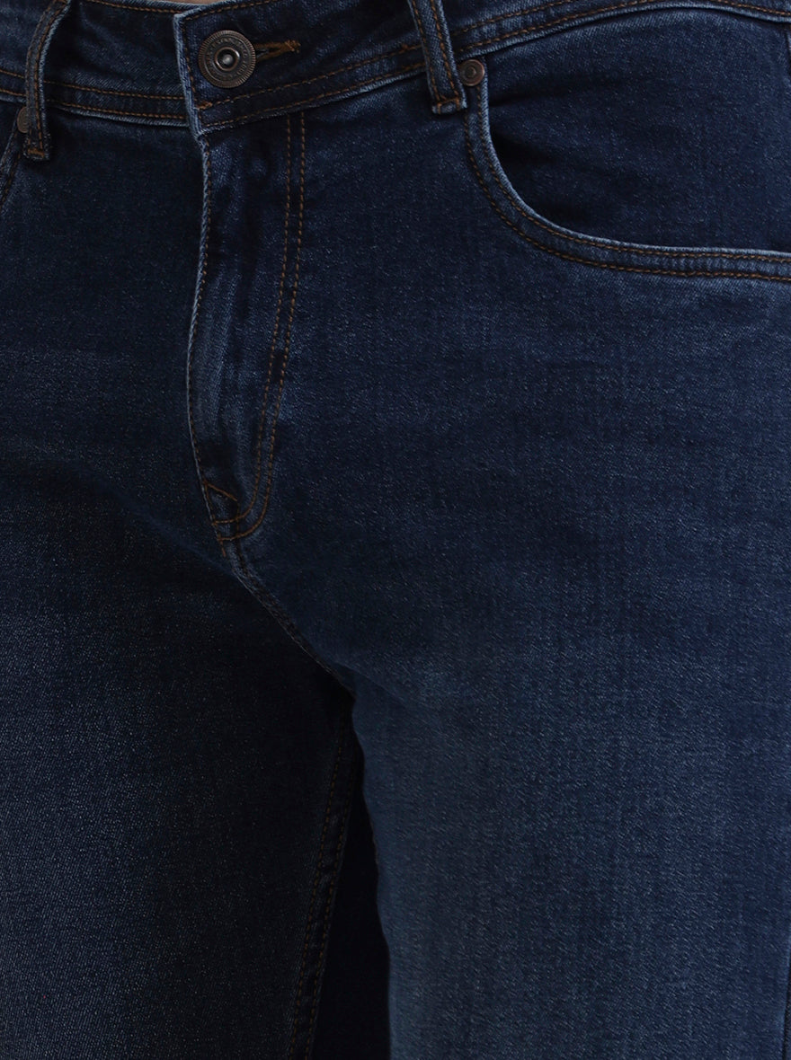 Mid Blue Washed Urban Fit Jeans | Greenfibre