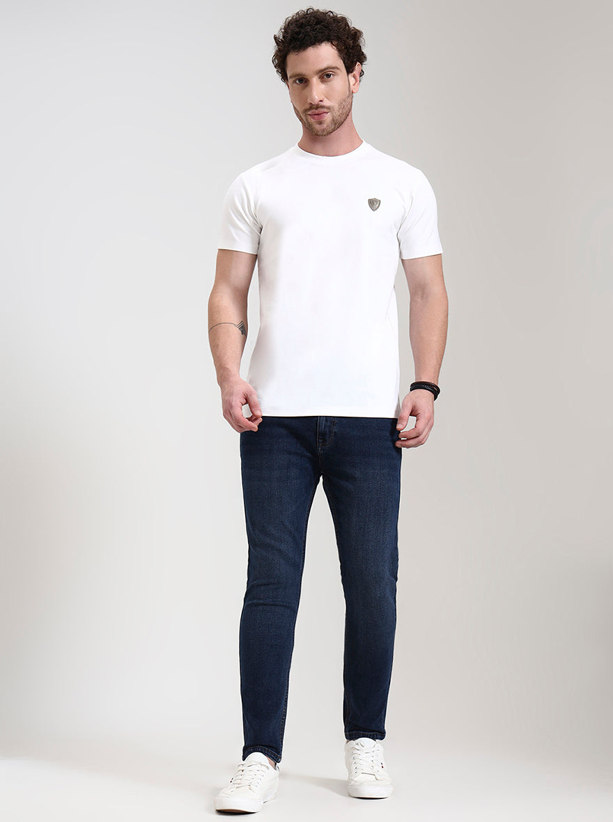 Mid Blue Washed Urban Fit Jeans | Greenfibre