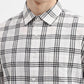 White & Black Checked Slim Fit Casual Shirt | Greenfibre