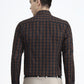 Brown & Blue Checked Slim Fit Formal Shirt | Greenfibre